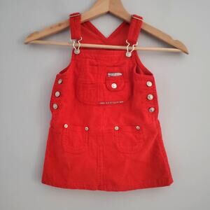 TCP Girls Red Corduroy Skirt Jumper 12M